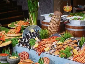  ??  ?? Seafood selection is available at Sofitel Kuala Lumpur damansara’s ramadan buffet.