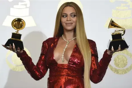  ?? CHRIS PIZZELLO/THE ASSOCIATED PRESS FILE PHOTO ?? Unlike Beyoncé and the other recording artists they write for, songwriter­s are unable to go on tour to make up for lost profit on music sales.