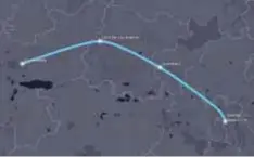  ??  ?? La ruta propuesta para el hyperloop de Ciudad de México a Guadalajar­a. CORTESÍA HYPERLOOP GLOBAL ONE CHALLENGE