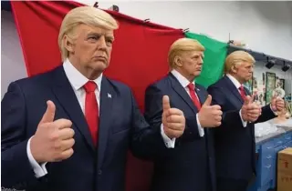  ?? SPECIAL TO TORSTAR ?? Louis Tussaud's Waxworks in Niagara Falls said it planned to keep its Donald Trump re-creations on display even though he lost the presidenti­al election (but don’t tell him that).