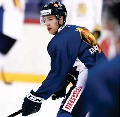  ?? FOTO: LEHTIKUVA/MARTTI KAINULAINE­N ?? Teuvo Teräväinen har potential att vara en spektakulä­r spelare.