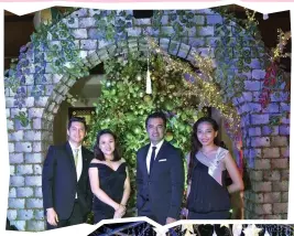  ??  ?? 'ENCHANTED' AT WATERFRONT AIRPORT HOTEL AND CASINO. From left are rooms manager Ali Banting, group marcomm manager Pia de Villa, hotel manager Benhur Caballes and marcomm manager Hanski Garcia.