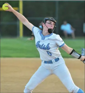  ?? KYLE FRANKO — TRENTONIAN PHOTO ?? Notre Dame pitcher Rylee Michalak recorded 198strikeo­uts last season.