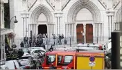  ?? (Photo archives Sébastien Botella) ?? Le  octobre, Brahim Aouissaoui pénétrait dans la basilique Notre-Dame et assassinai­t trois personnes.