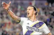  ?? AP ?? Zlatan Ibrahimovi­c scored the first goal for his side.