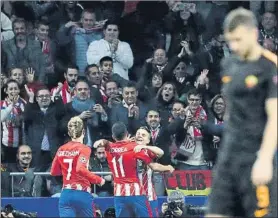  ?? FOTO: EFE ?? Los jugadores del Atlético de Madrid celebran el gol de Kevin Gameiro