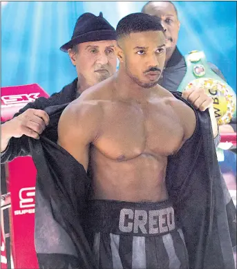  ??  ?? HIT SQUAD: Adonis Creed (Michael B Jordan) and Rocky Balboa (Sylvester Stallone)