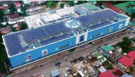  ??  ?? The 0.564-MW solar facility of SM Center Tuguegarao Downtown with 1,764 solar panels