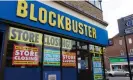  ?? ?? A Blockbuste­r Video shop before it closed down in Sidcup, Kent. Photograph: UrbanImage­s/Alamy