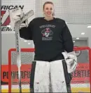  ?? FAITH NINIVAGGI / HERALD STAFF ?? RAIDERS LAST LINE OF DEFENSE: Wellesley goalie Liddy Schulz had two shutouts in the postseason helping the Raiders win a share of the Div. 2 state title.