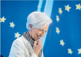  ?? AFP ?? Decisión. La presidente del Banco Europeo, Christine Lagarde.