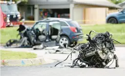  ?? TANNER LAWS/TULSA WORLD 2021 ?? Nearly 43,000 people died on U.S. roads in 2021, a federal agency reports. The total was the highest in 16 years, and a 10.5% increase over 2020.