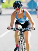  ?? Photo / Jeff Mein Smith ?? A cyclist at the Kā piti Women’s Triathlon.