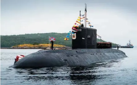  ??  ?? Submarine Vladikavka­z of upgraded project 877 is currently operated by the Russian Navy