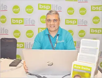  ?? Picture: REINAL CHAND ?? BSP Life managing director Michael Nacola at the Fiji Human Resource Institute’s Convention.