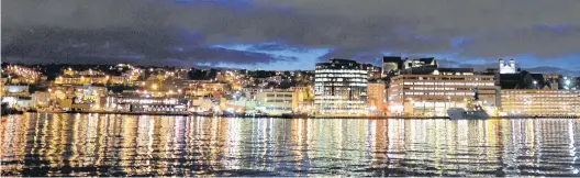  ?? FILE PHOTO ?? The downtown St. John’s skyline at night.