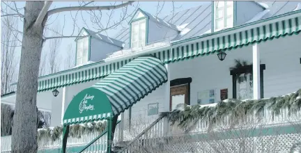  ?? TOURISME CHARLEVOIX/AUBERGE DES PEUPLIERS ?? Auberge des Peupliers is a historic inn and dining room in La Malbaie, Charlevoix.