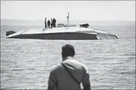  ?? Andrew Kasuku Associated Press ?? THE FERRY Nyerere capsized near an island on Lake Victoria. The vessel had a capacity of 101 passengers, but carried more than double that when it went down.