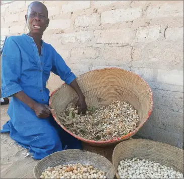  ?? Photo: Festus Hamalwa ?? My land… Eveline Kanutusa in tears because she fears the Outapi Town Council and her siblings want to take the land she relies on for her livelihood.