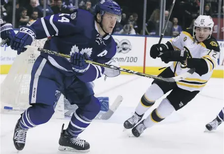  ?? VERONICA HENRI ?? Leafs defenceman Morgan Rielly knows better than most the highs and the lows of playing in the NHL, having joined the Leafs at their worst in 2013-14 and now playing a major role in the team’s ascension into a playoff team.