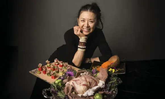  ?? BERNARD WEIL/TORONTO STAR ?? Food stylist and author Janice Poon prepared a feast from her new Hannibal- themed cookbook.
