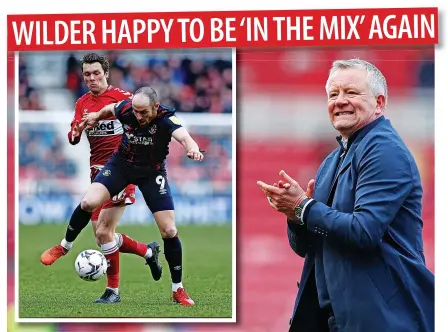  ?? ?? Middlesbro­ugh manager Chris Wilder praised Jonny Howson for his energy but admitted that his players were ‘a bit sloppy’