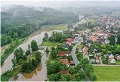  ?? Foto: Maximilian Czysz (Archivbild) ?? Starkregen sorgte im Juni 2021 über Nacht in den Stauden für Überschwem­mungen. Themen wie Hochwasser­schutz wollen die Gemeinden gemeinsam angehen.