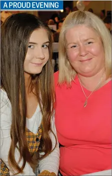  ??  ?? Orlaith and Muireann Dalton at the Garda Youth Awards at the Parkview Hotel in Newtownmou­ntkennedy. Orlaith was a winner along with some fellow members of the Newtown Youth Club.