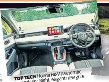  ?? ?? has terrific Honda HR-V grille TOP TECH elegant new . Right, connectivi­tyonnectiv­ity