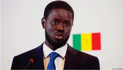  ?? ?? Der Opposition­spolitiker Bassirou Diomaye Faye wird neuer Staatschef im Senegal
Bild: Luc Gnago/REUTERS