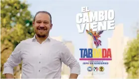  ?? ?? SANTIAGO Taboada, en el primero de sus spots electorale­s.