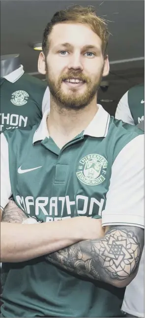  ??  ?? Martin Boyle, still recovering from a serious knee injury he sustained in early May, is confident Hibs can finish top of the pile in the Championsh­ip next term Picture: SNS