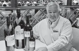  ?? Dale Robertson / Contributo­r ?? Hank Wetzel’s Cyrus claimed Grand Champion Best of Show honors for the fourth time in the 16 years the Houston Livestock Show & Rodeo has held its Internatio­nal Wine Competitio­n.