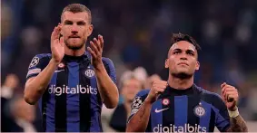  ?? GETTY IMAGES ?? Coppia d’oro
Gli attaccanti Edin Dzeko, 36 anni, e Lautaro Martinez, 25