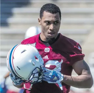  ?? DAVE SIDAWAY ?? Alouettes defensive back Tommie Campbell was signed by Montreal after playing the last two seasons with the Calgary Stampeders. Lopsided losses like the one the Als endured last week against Winnipeg were rare in Calgary, but Campbell believes the...