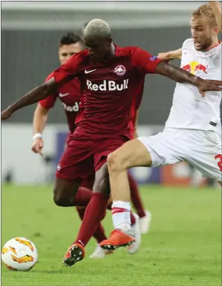  ??  ?? Amadou Haidara (left), chose to stay in Salzburg, while Konrad Laimer (right) followed the trend by moving to Leipzig.