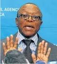  ??  ?? Transnet board chair Popo Molefe