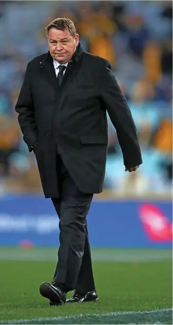  ?? Photo: Zimbio ?? All Blacks coach Steve Hansen gracious in defeat after their 36-34 loss to South Africa in Wellington, New Zealand on September 15, 2018. 18.