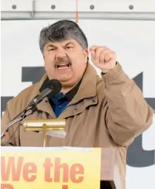  ??  ?? CENTER FOR AMERICAN PROGRESS ACTION FUND líder de la AFL-CIO Richard Trumka,