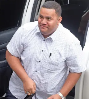  ?? Ronald Kumar ?? Josefa Ravoka outside court in Suva on October 22, 2020. Photo: