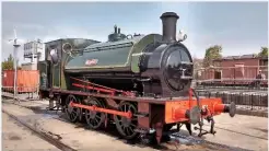  ?? JOHN BEESLEY ?? Hunslet 0‑6‑0ST Works No. 2705 Beatrice during its visit to Locomotion Shildon on May 1.