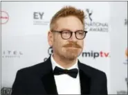  ?? PHOTO BY ANDY KROPA — INVISION — AP, FILE ?? Kenneth Branagh attends the 45th Internatio­nal Emmy Awards at the New York Hilton in New York. Branagh is teasing the return of “old friends” in his planned sequel to “Murder on the Orient Express.”