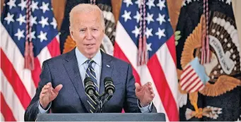  ?? | AFP ?? A LOT of countries see US President Joe Biden as a global Santa Claus, declaring that specific countries are naughty or nice, and will be treated accordingl­y.
