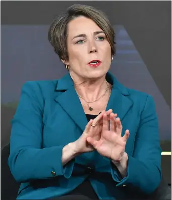  ?? CHRIS CHRISTO / HERALD STAFF FILE ?? NO, BUT SOMETIMES YES: Attorney General Maura Healey had to clarify her position Friday after initially saying she doesn’t think rent control is ‘the solution.’She later said she supports community efforts, but not a statewide policy.