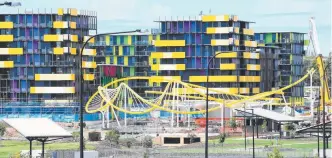  ?? Picture: AAP ?? The Commonweal­th Games Athletes’ Village, which has been built by Grocon.