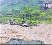  ?? HT PHOTO ?? Many areas of Nainital district have been receiving heavy rainfall since Friday, an official says.