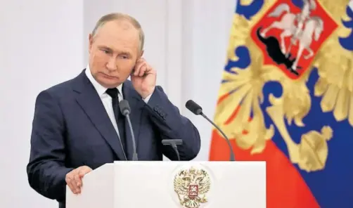 ?? EFE ?? El presidente ruso, Vladimir Putin, el martes pasado en Moscú.