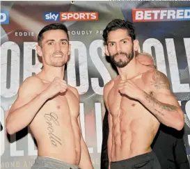  ??  ?? Anthony Crolla (i) arriesga por tercera vez su corona mundial