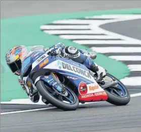  ?? FOTO: EFE ?? Jorge Martín Pese a la lesión en la muñeca sigue siendo el más rápido de Moto3