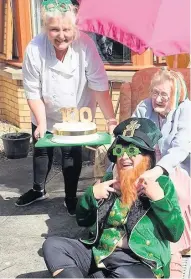  ??  ?? Celebratio­n Mary Mcleary celebrated her 100th birthday at Hanover Shelter Housing Complex in Hamilton